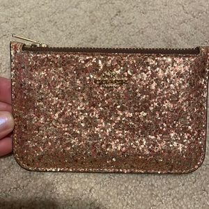 Coach- Rose gold glitter card holder